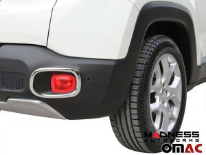 Jeep Renegade Rear Reflector Trim Set - Chrome (2019-2024)